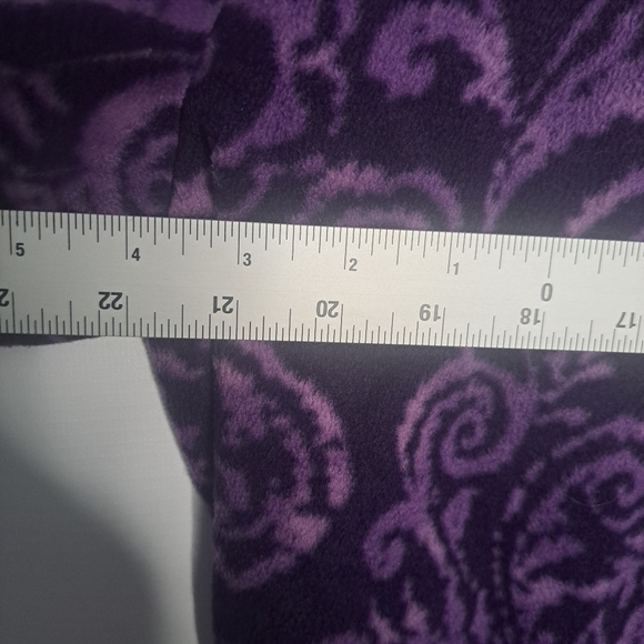 Pullover Crewneck Fleece Violet / Purple Basic Editions Top Shirt Warm Cozy - Picture 5 of 6